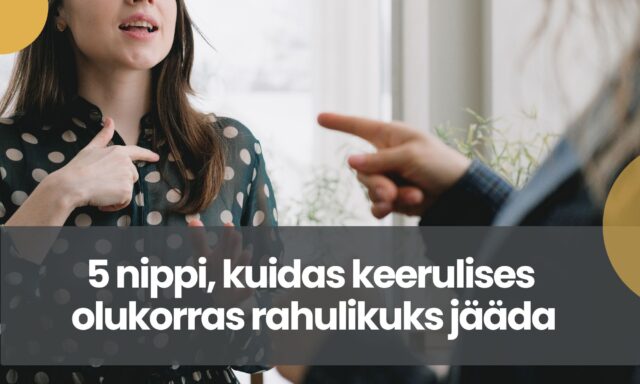 kuidas rahulikuks jääda