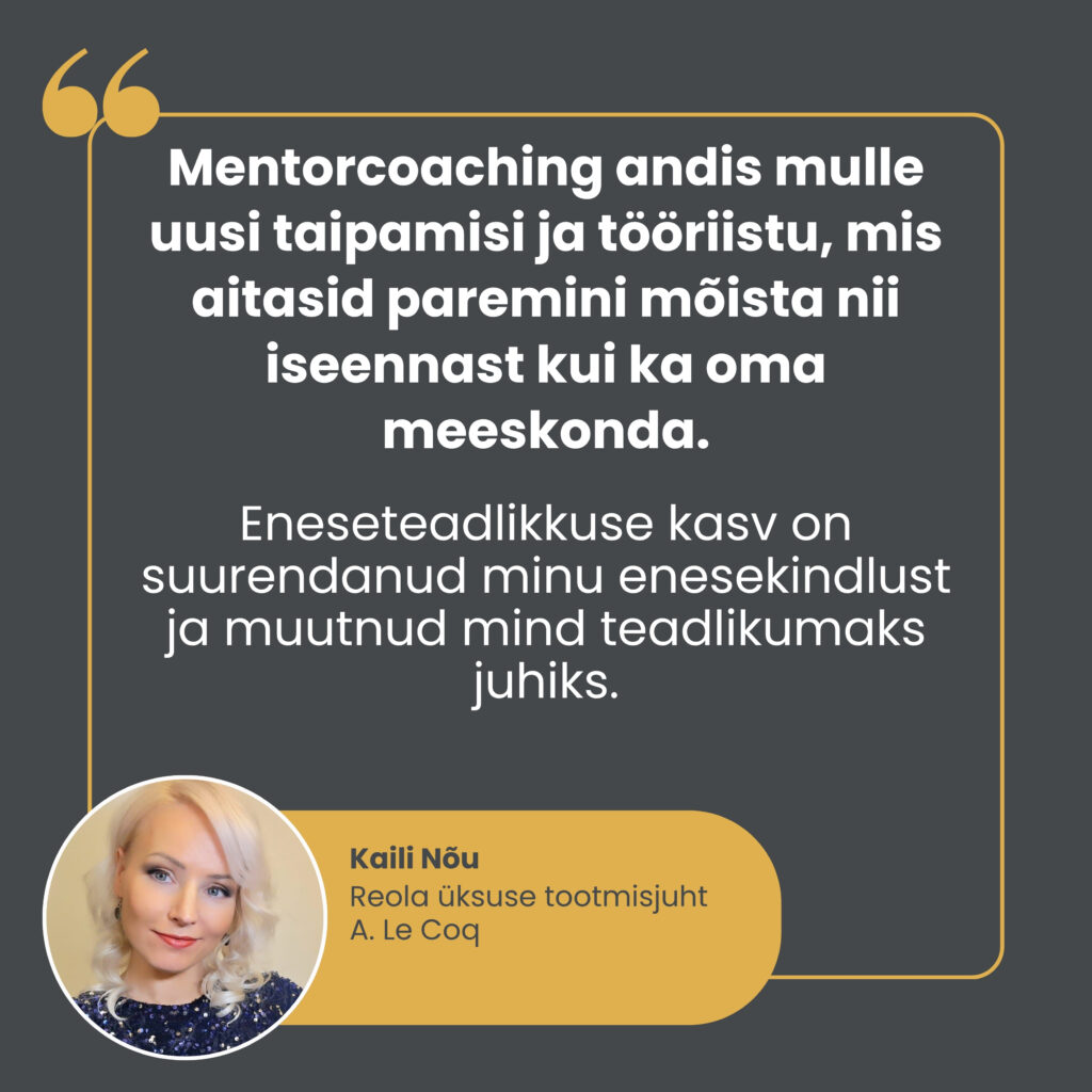 mentorcoachingu kogemus