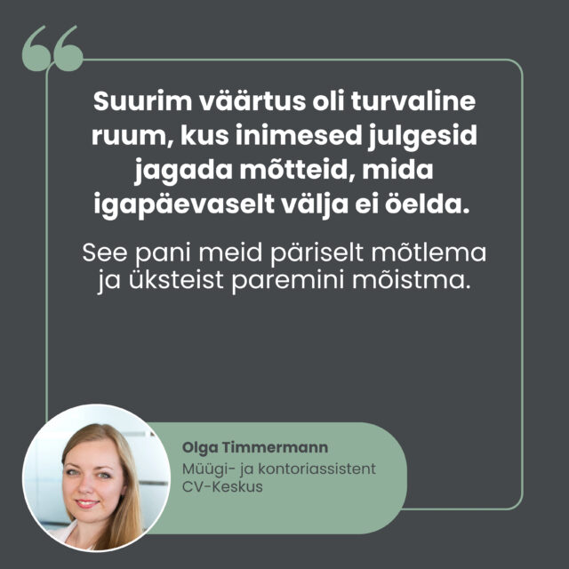 CV Keskus kliendikogemus