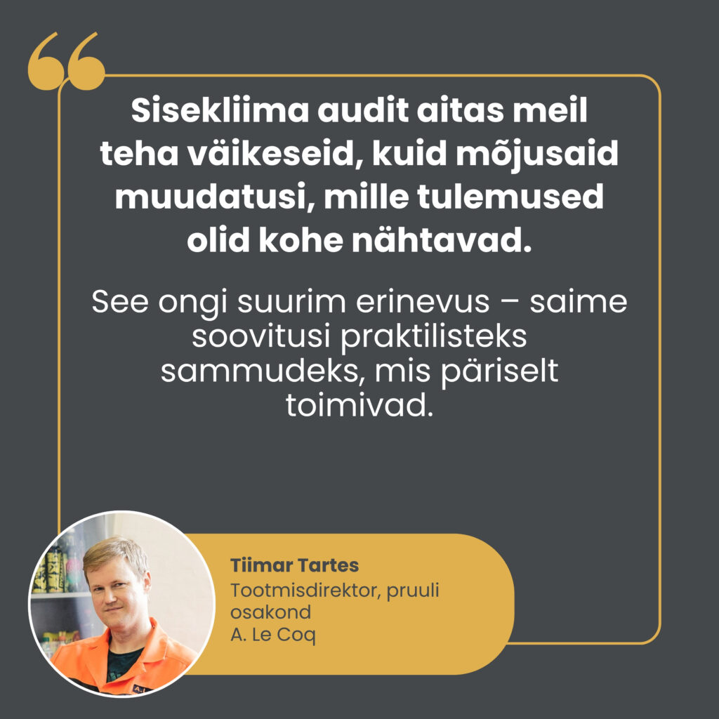 a le coq sisekliima audit